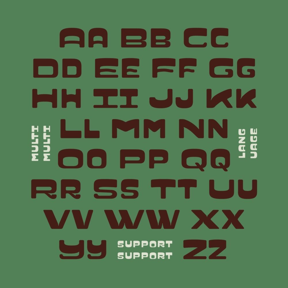 bold retro-tropical display font