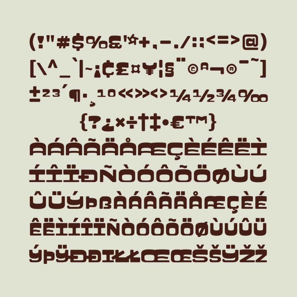 bold retro-tropical display font