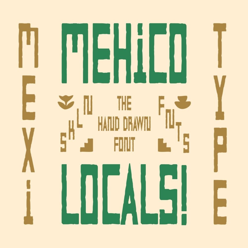 hand-drawn display font