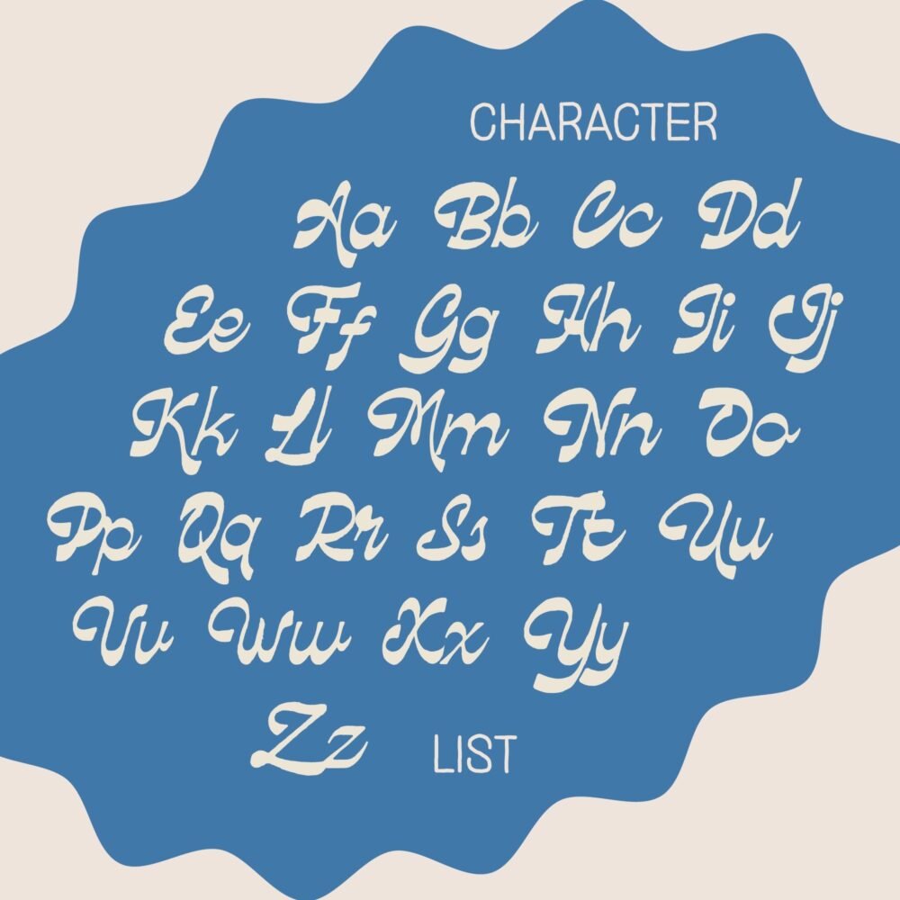 hand-drawn script font