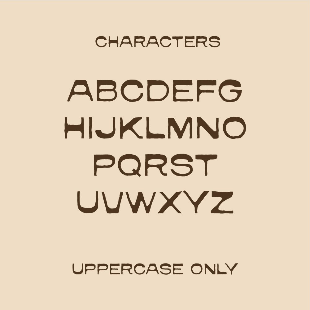 rustic display font